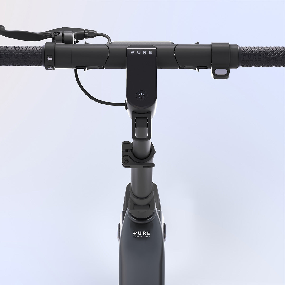 Pure Advance Flex Electric Scooter handlebars - Mercury Grey
